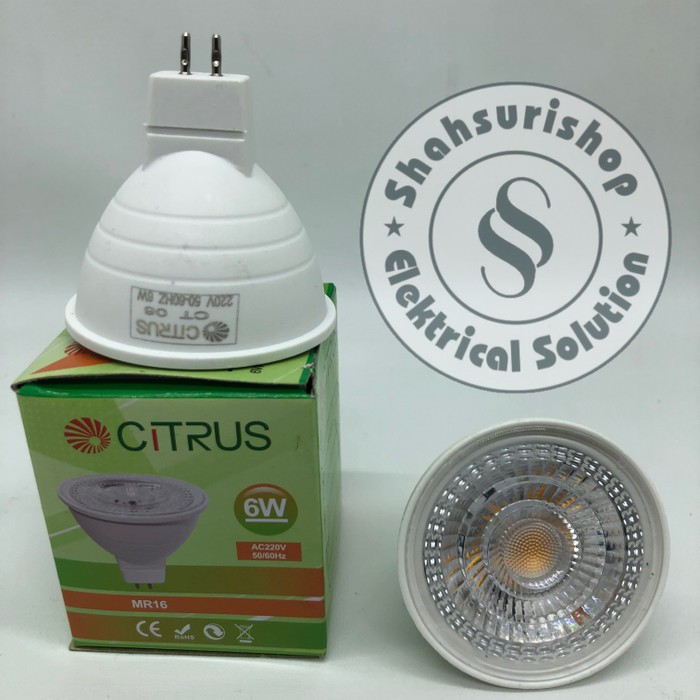 Citrus Lampu LED MR16 6W CDL 220V AC LED Halogen Fitting Tusuk