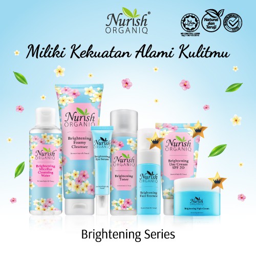 NURISH ORGANIQ [Travel Pack] Brightening Micellar Cleansing Water 30ml - Pembersih Kosmestik Wajah