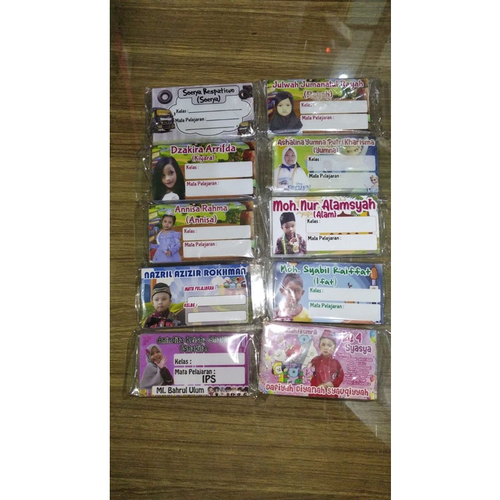 

STIKER LABEL MATA PELAJARAN BISA KASI FOTO.