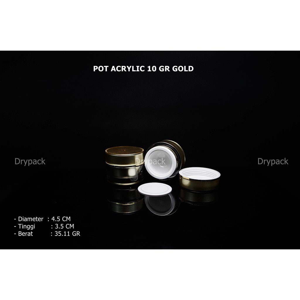 Pot Acrylic 10 gr Gold