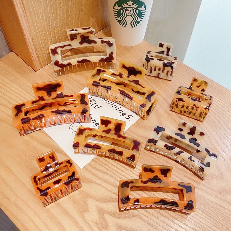 Jepit Rambut Makeup Mandi All-Match Leopard import harga grosir - ercassia