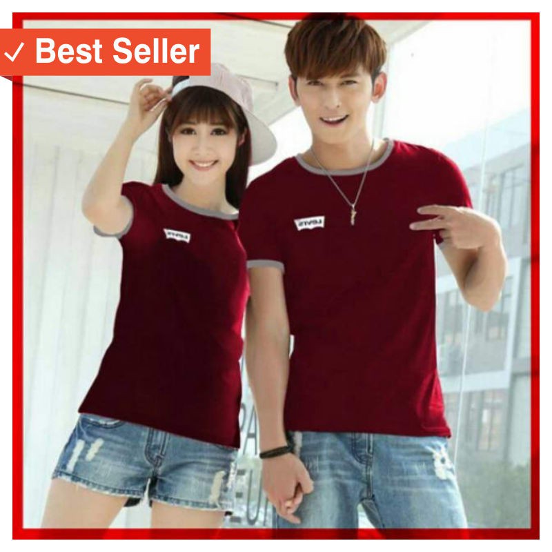 MURAH FASHION BAJU CEWEK / Kaos Couple / Kaos Pasangan / Baju Couple / Baju Pasangan Levis
