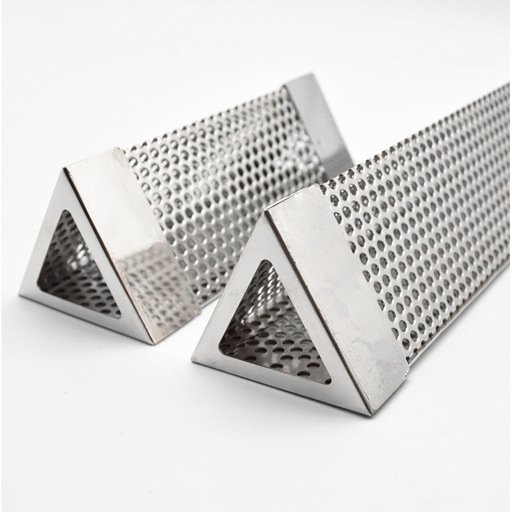 BBQ BBQ pipa asap asap kayu butiran penyimpanan jaring Food Grade 304 pipa asap mentah perokok