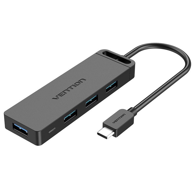 Vention Hub Adapter 4 Port Usb 3.0 Tipe C Kecepatan Tinggi Usb 3.0 Untuk Laptop Pc