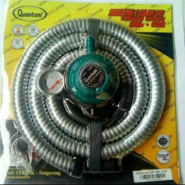 Paket Kompor gas 2tungku RINNAI 522 C + selang gas regulator QUANTUM