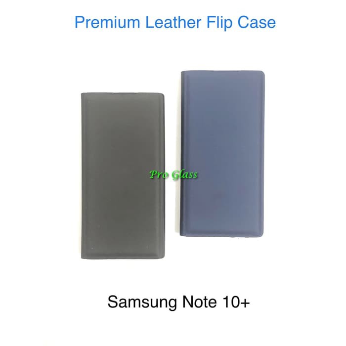 Samsung Note 10 / Samsung Note 10+ Premium Leather Flip Case Cover Leather Standing View