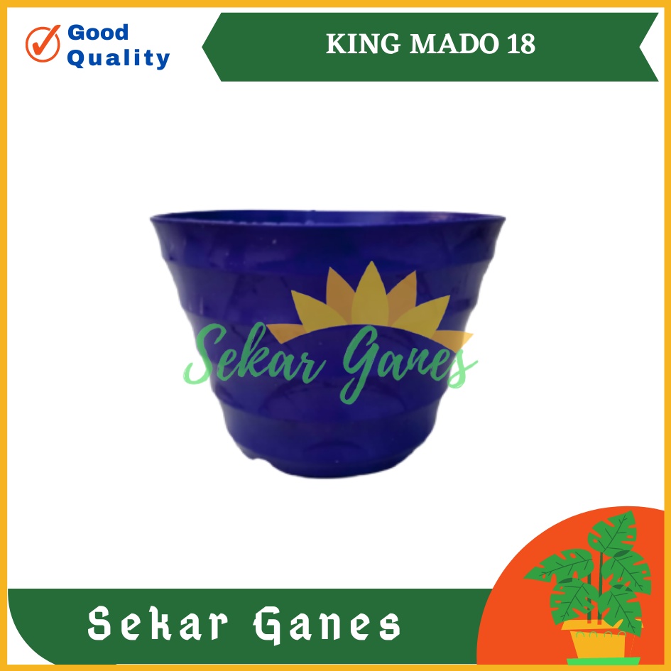 POT KING MADO 18 WARNA WARNI DA 14.5CM BY GARDEN OF LOVE POT PLASTIK MURAH LUCU bkn POT TAWON 15 18