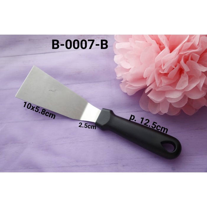 

KUE-PENGHIAS-ALAT- B-0007-B SPATULA KAPE SUTIL PIZZA MARTABAK BURGER TEPANYAKI STAINLESS -ALAT-