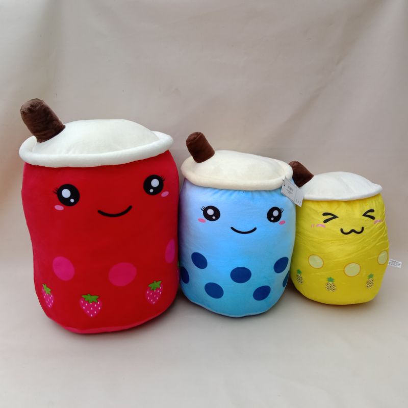 COD Free Ongkir Import BONEKA BOBA MILK TEA /BOBA ES KRIM /BOBA ES KRIM LAMPU BROWN SUGAR  UKURAN M,L,XL,jumbo,giant