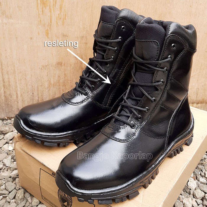 Sepatu PDL TNI kulit asli