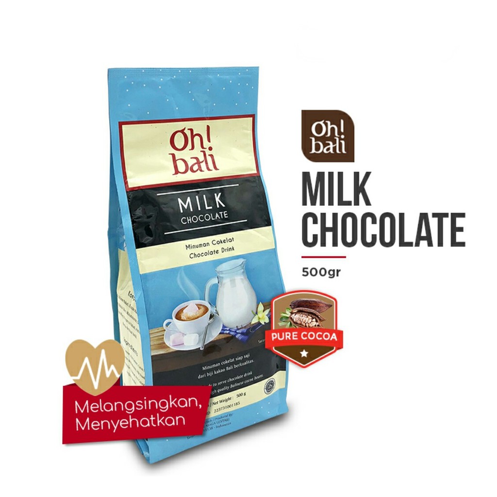 Oh Bali Milk Chocolate 500gr