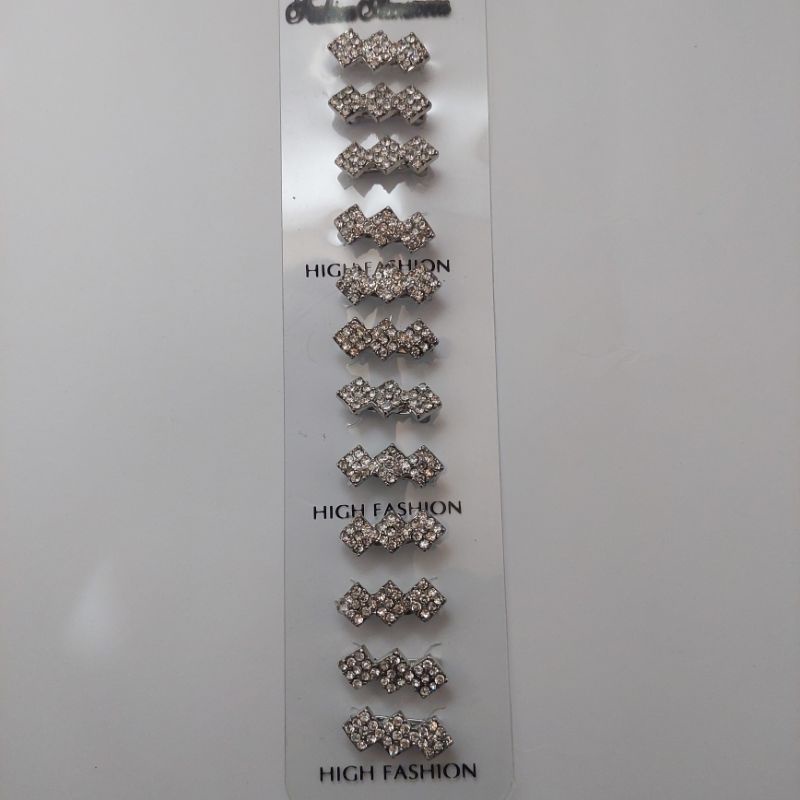 Bros Dagu Korea Kecil Full Mata Kecil Bros Dagu Murah Asesories hijab-Putih H