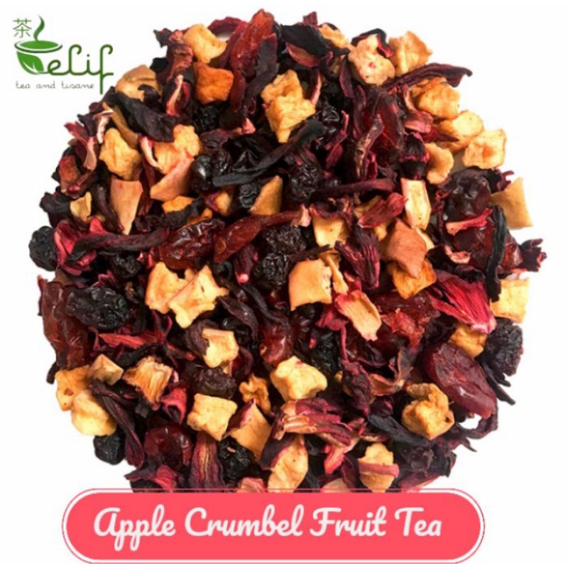 

ELIF TEA Apple Crumble Fruit Tea : Apple, Strawberry, Sea Buckthorns fruit Tea
