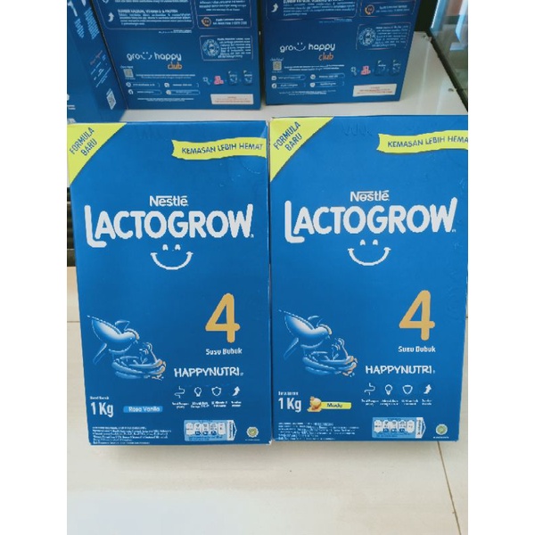 Lactogrow 3 &amp; 4 Vanila dan madu 1kg/750 gr