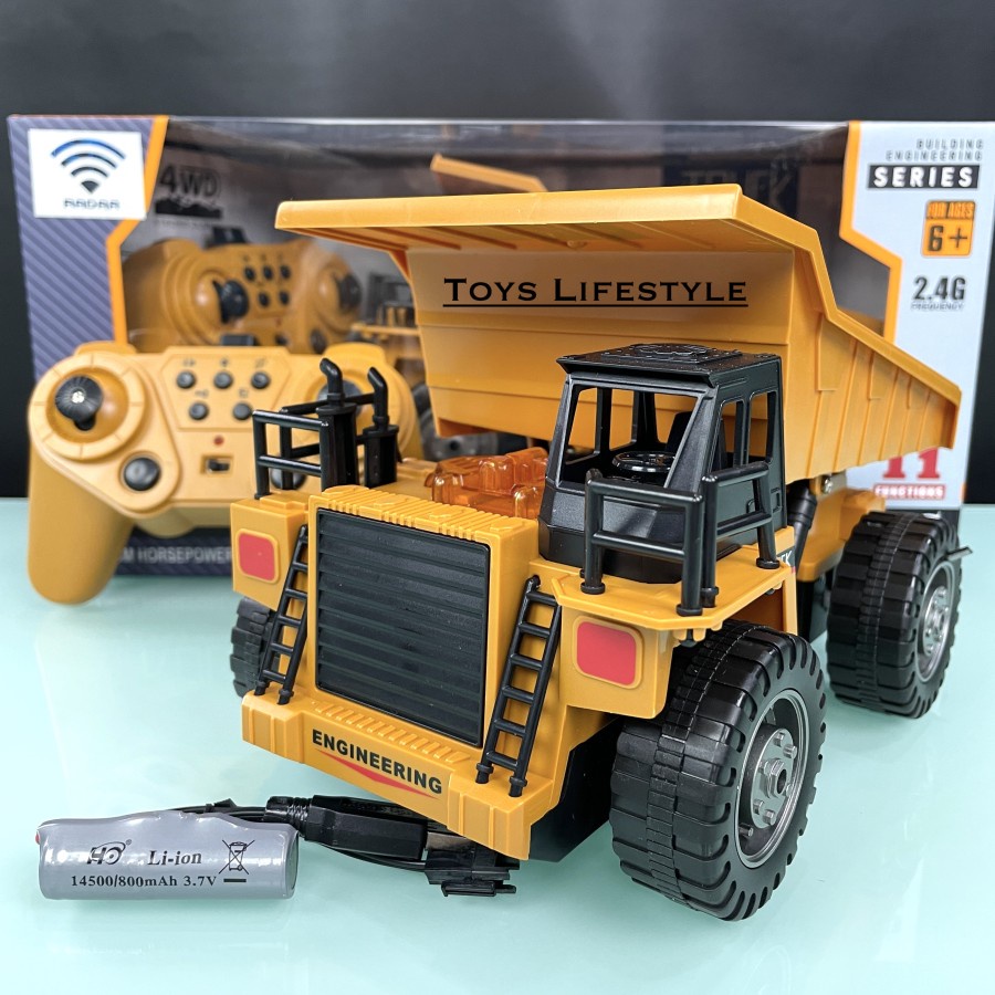 Mainan Mobil Truk Konstruksi RC Remote Control Rigid Dump Truck