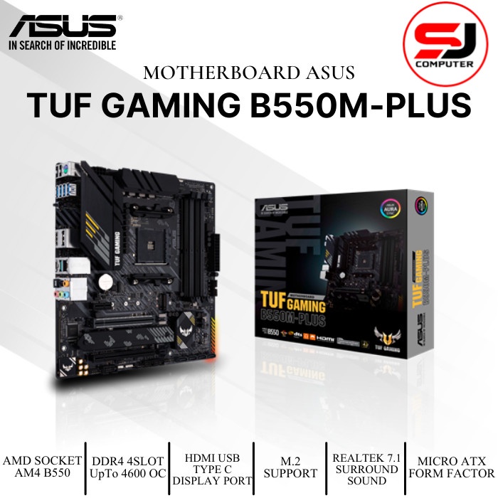 MOTHERBOARD ASUS TUF GAMING B550M PLUS AM4