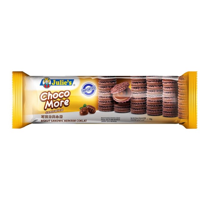 

Julies Sandwich Choc More Roll 90Gr