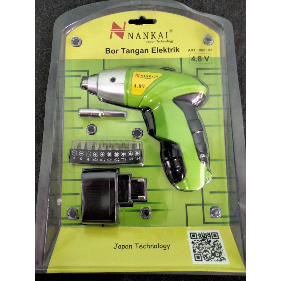 Jual Mesin Bor Tangan Cas V Bor Cordless Obeng Baterai Nankai Shopee Indonesia