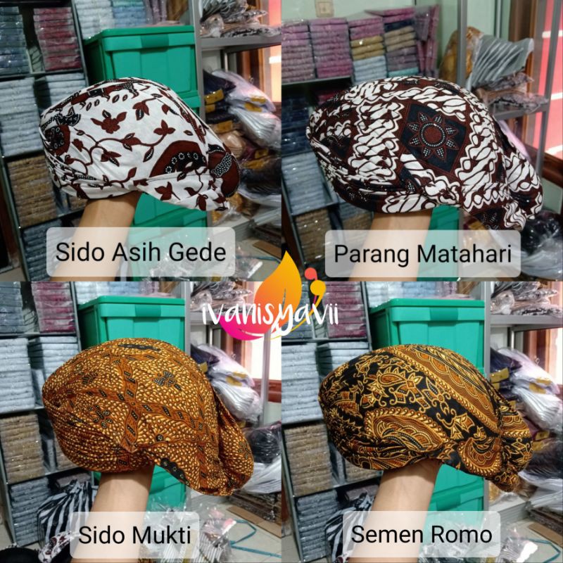 Blangkon Jogja - Motif Batik [Setelan Jarik]