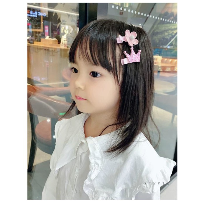 3pcs / 4Pcs Jepit Rambut Model Pita / Bunga Ala Korea untuk Bayi Perempuan LC