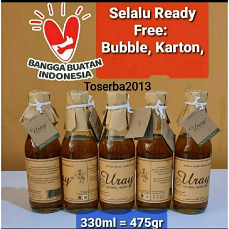 

Madu Uray Natural Grade A 330ml Raw Natural Honey