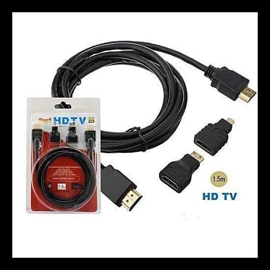 Kabel HDMI 3in1 Mtech Hdmi to Hdmi, Mini &amp; Mikro 3 in 1 One