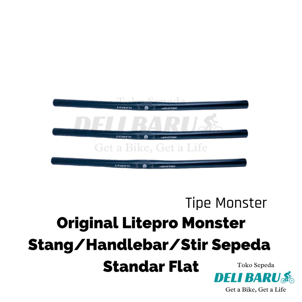 Litepro Monster Stang standar alloy flat sepeda lipat 58 cm