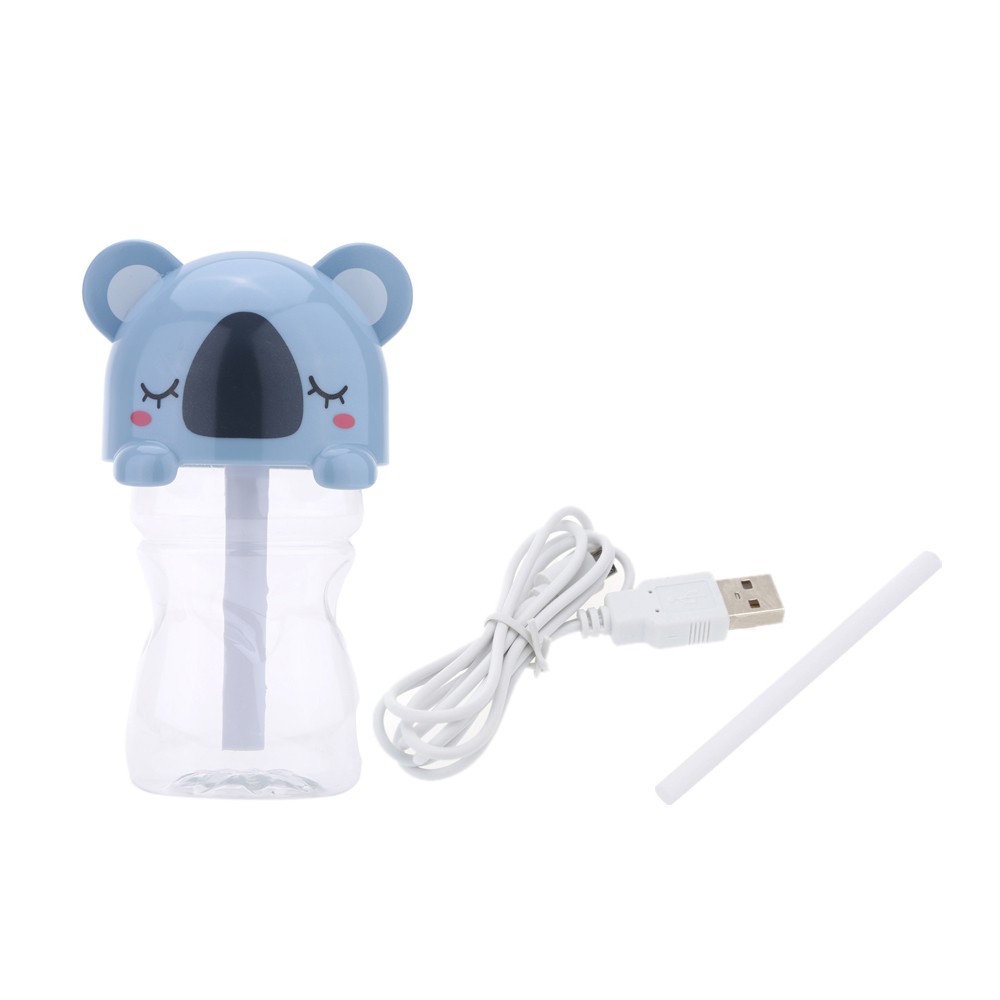 USB Mini Portable LED Cartoon Bottle Caps Humidifier 280ml