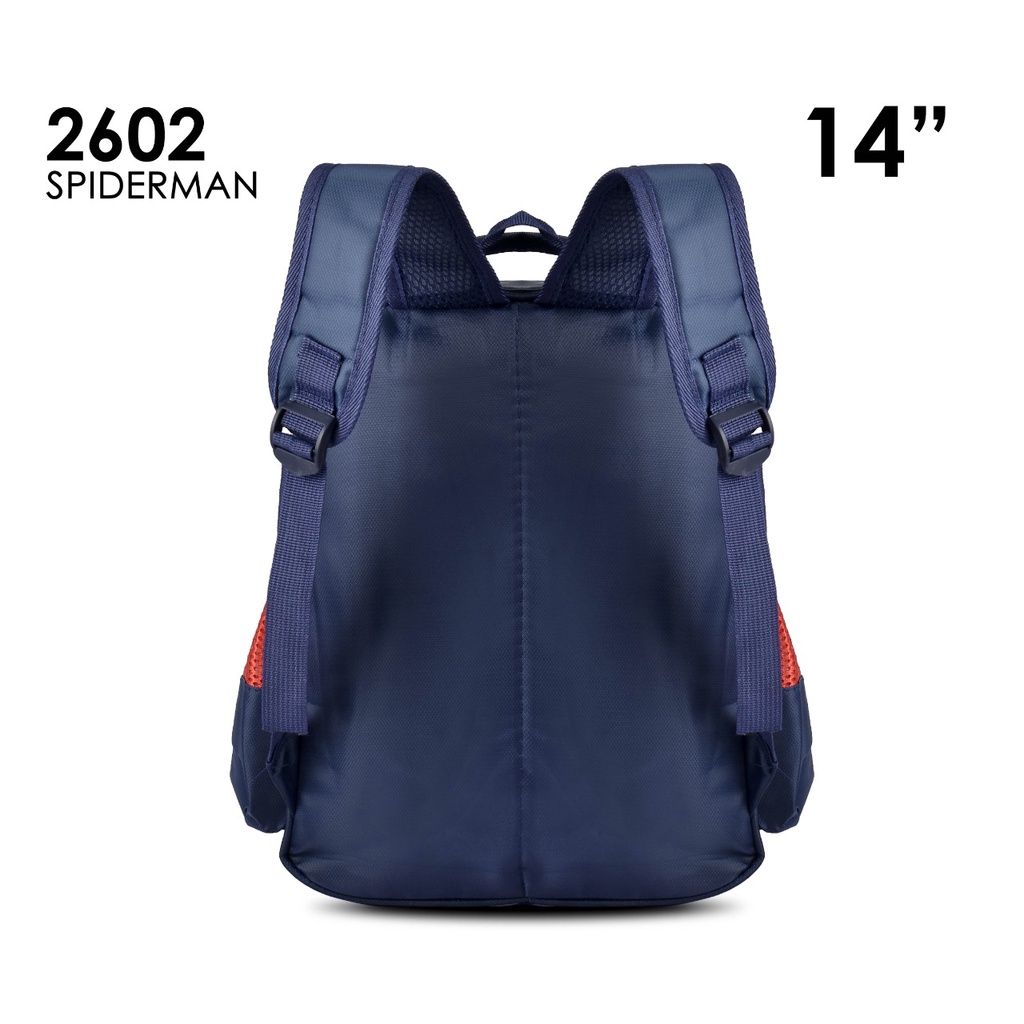 (RF) Tas Cartoon Sekolah Spiderman 2602 -14 Inch Tas Ransel Cartoon Sekolah Anak SD Tas Timbul Import