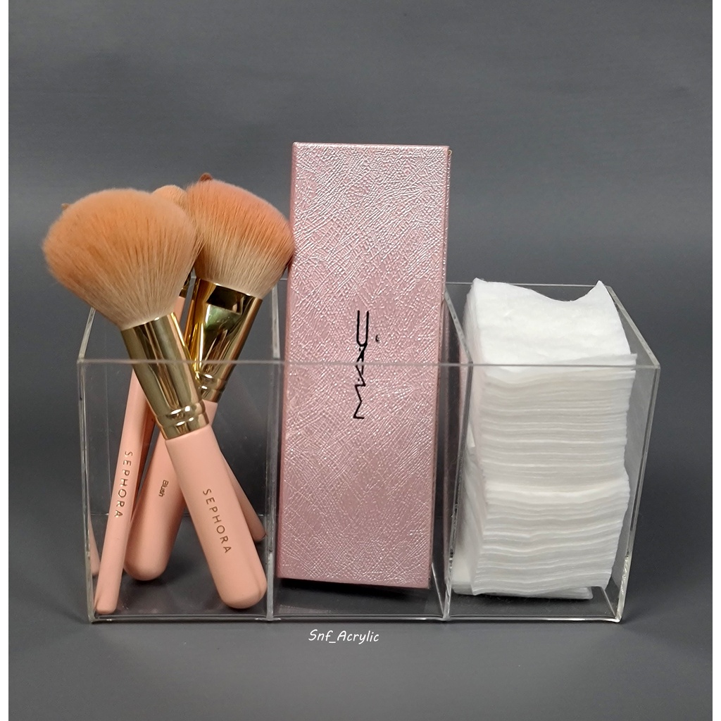 ACRYLIC BRUSH HOLDER TEKUKAN / KOTAK PENYIMPAN BRUSH / BRUSH MAKE UP / TEMPAT PENYIMPAN BRUSH