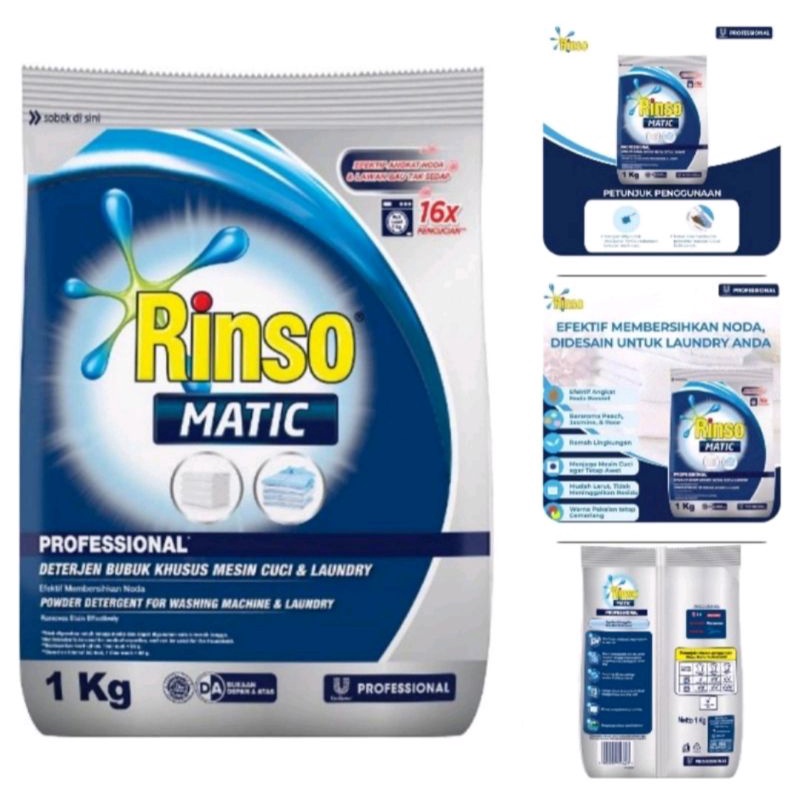 RINSO MATIC DETERGEN BUBUK 1KG