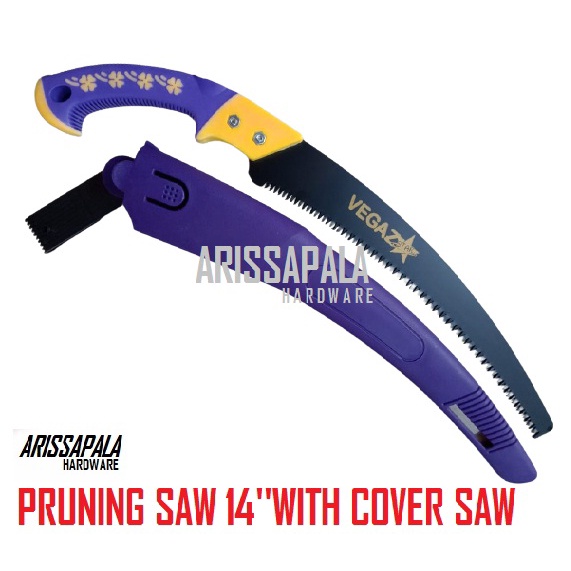 Pruning Saw Gergaji Lengkung Lengkap Sarung 15 Inch Gergaji Pohon Dahan Ranting