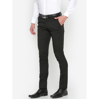  Celana  Formal Panjang Pria Kerja  Slimfit Warna  Hitam  Size 