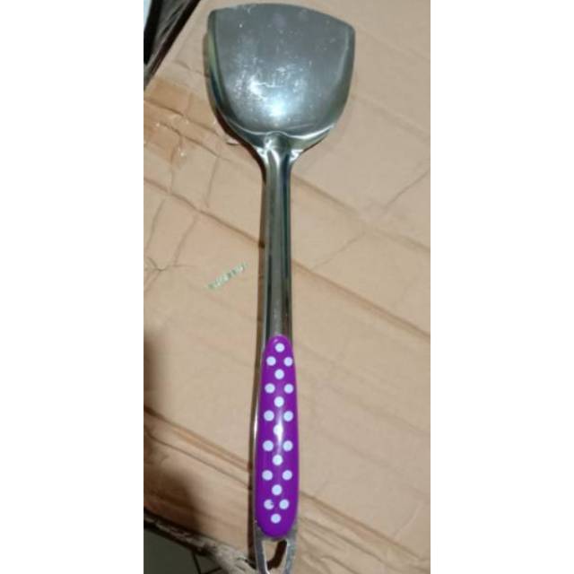 Sodet Stainless / Siamsi / Spatula Stainless / Sodet Polkadot Masak Murah