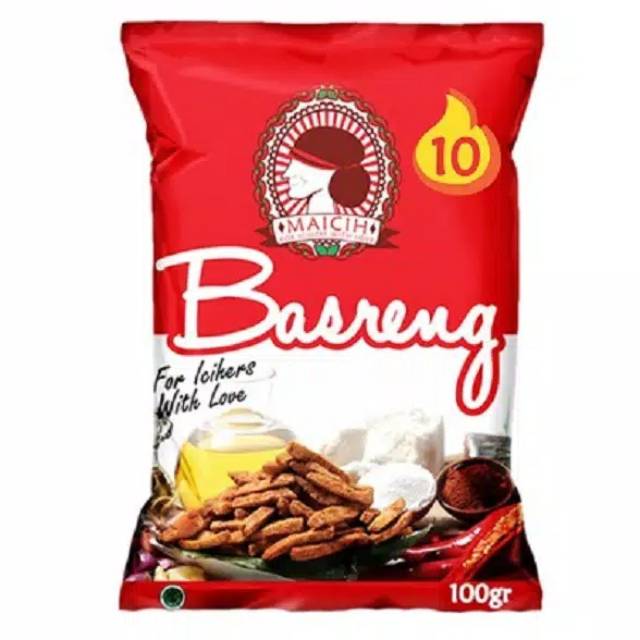 Basreng keripik maicih biasa, basreng level 10 100 gr, seblak 80 gr