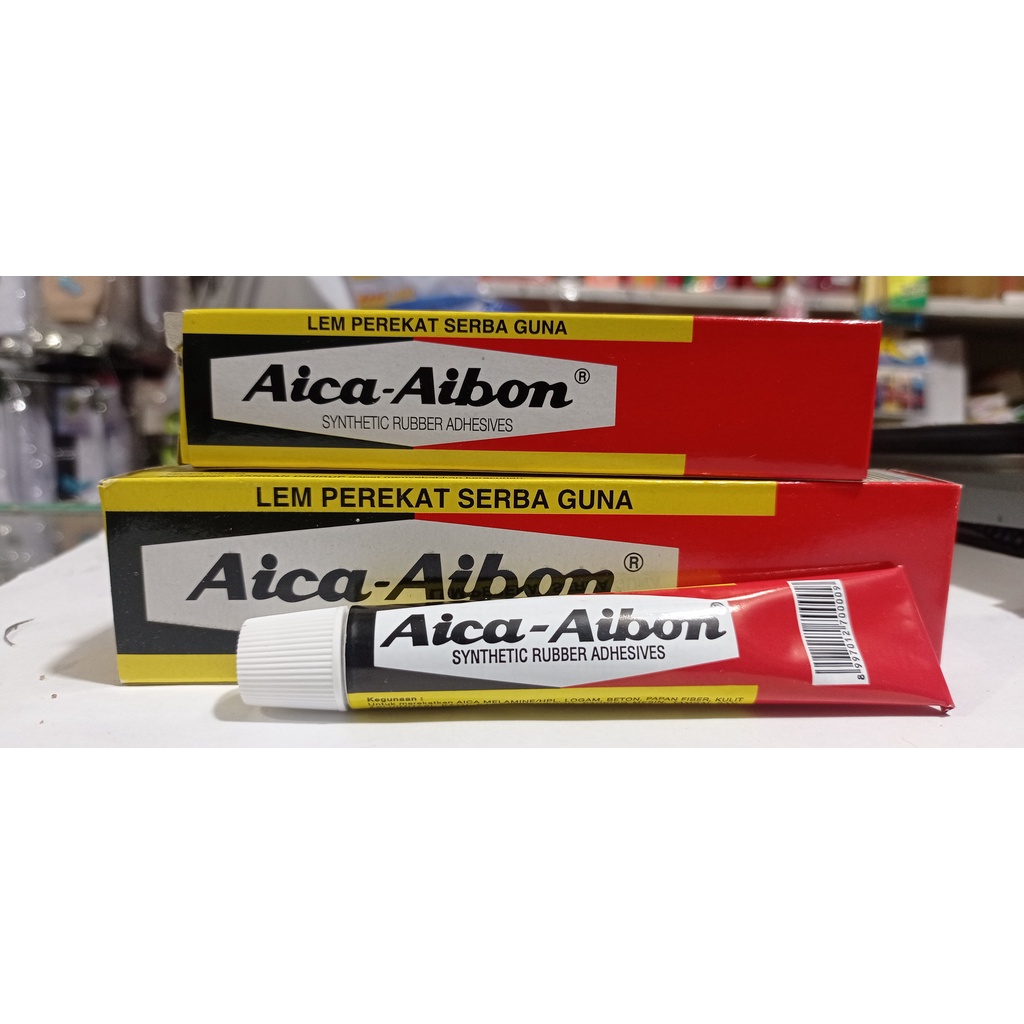 LEM AICA AIBON PASTA 18 gram &amp; 40 gram / LEM AICA AIBON / AICA AIBON / LEM KAYU / PEREKAT KAYU / LEM SERBAGUNA / LEM WARNA KUNING / LEM KUNING / LEM PASTA / AICA AIBON PASTA