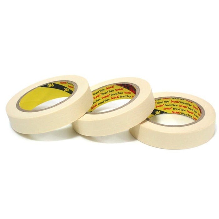 3M MaskingTape 2210 Paper Tape Lakban Kertas 24 mm x 20 Yard Original