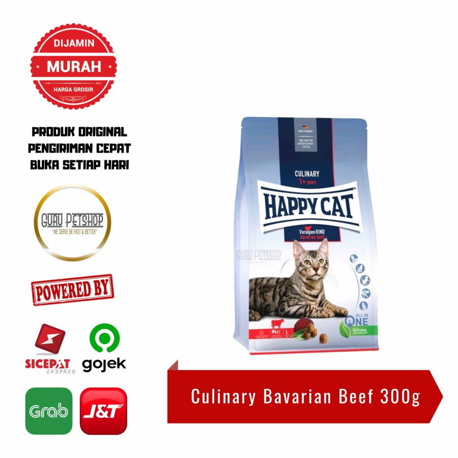 Happy Cat Culinary Beef 300gr Freshpack Adult Supreme Bavarian Beef