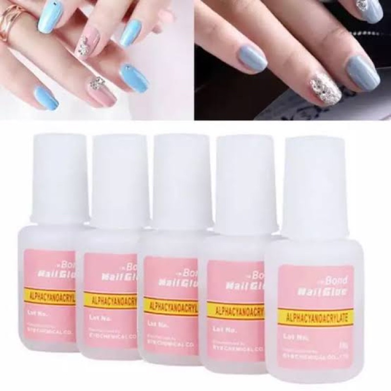 BYB BOND PINK 10GR NAIL GLUE LEM KUKU PALSU BYB PINK NAIL ADHESIVE NAIL GLUE FAKE NAILS LEM KUPAL