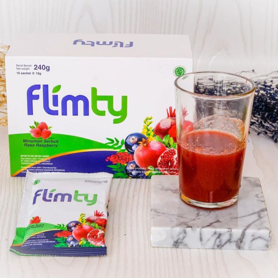 Flimty Fiber Minuman Slimming Slimty Penurun Berat Badan Diet Detox Obat Pelangsing badan 1 BOX BPOM