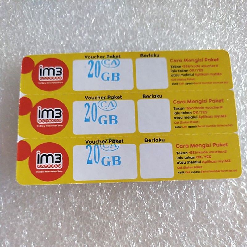 Voucher Data Indosat Freedom Combo 20gb