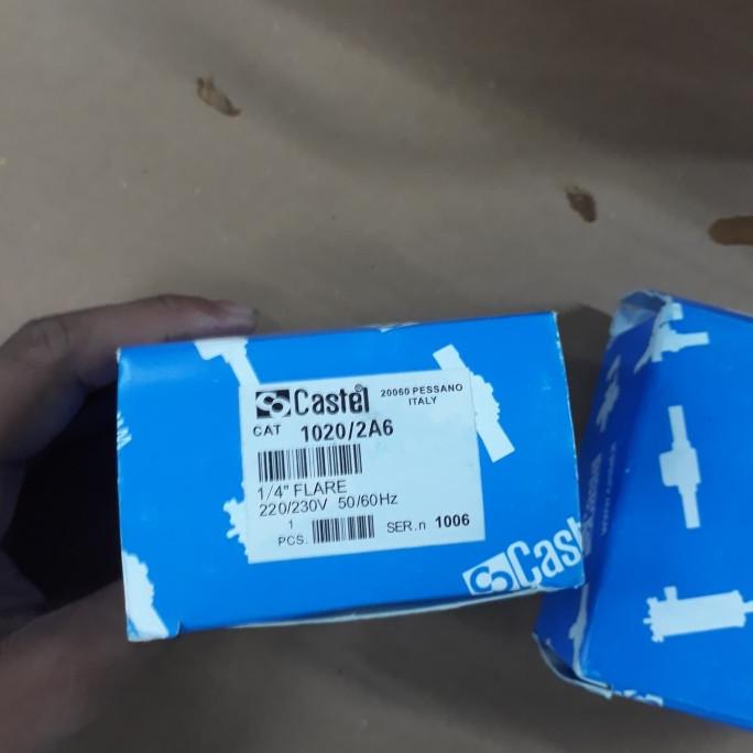 

Solenoid Valve Castel Type Flare ukuran 1/4" Body Besar