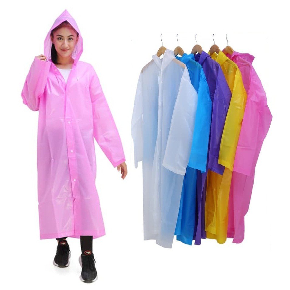 EVA Jas Hujan Ponco Dewasa Poncho Raincoat Lightweight