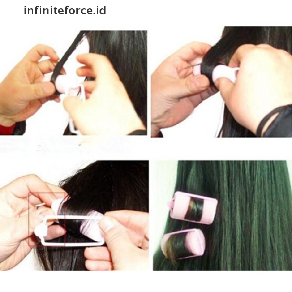 Infiniteforce.id 1 Set Roller Spons Pengeriting Rambut Gaya Vintage