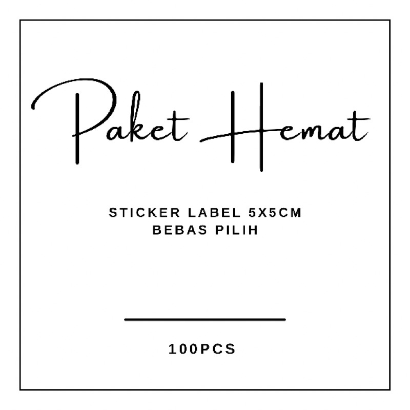 

Paket Hemat 100pcs Sticker Label Toiletries Seasoning