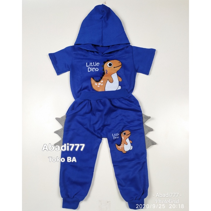 Stelan Hodie Anak Motif Dinosaurus Setelan Joger Anak Anak laki laki dan Perempuan terlaris