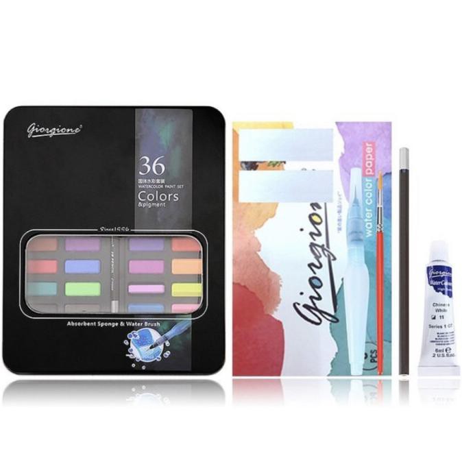 

Water Color Paint Set Besi 36 / 48 Warna Cat Air Alat Lukis Set Water - 36 Warna