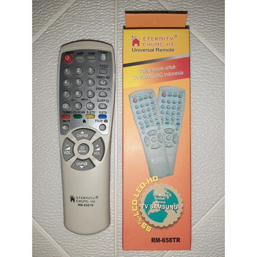 Remot Remote TV SAMSUNG Multi Tabung 658 tanpa setting