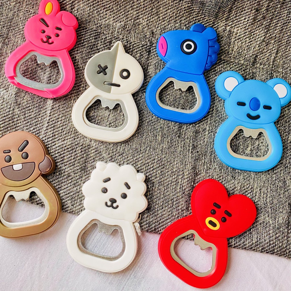 PEMBUKA BOTOL MAGNET KULKAS KARAKTER BT21/BTS