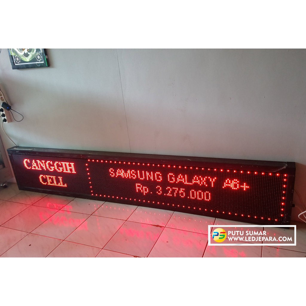 Running Text Outdoor WIFI untuk Konter HP | LED JEPARA